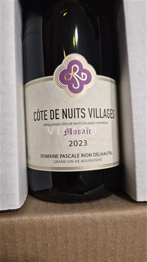 Borgonha Côte de Nuits Villages Domaine Pascale Rion Delhautal Mosaic 2023