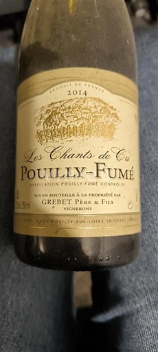 Loirevallei Pouilly-fumé Grebet Père & Fils Les Chants de Cri 2014