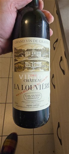 Bordeaux Pessac-Léognan Château La Louvière 1984