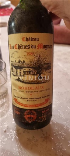 Bordeaux Château Les Chênes du Magnan 1986