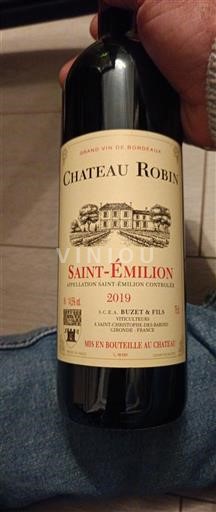 Bordeaux Saint-Émilion Château Robin 2019