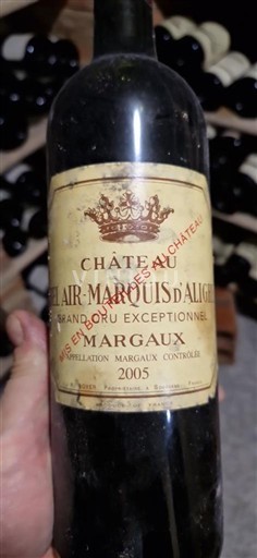 Bordeaux Margaux Château Bel Air Marquis d'Aligre Grand Cru Exceptionnel 2005