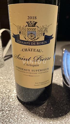 Burdeos Bordeaux superior Château Saint Pierre l'Arlequin 2018