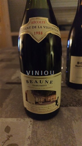 Burgundi Beaune Premier Cru Couvent de la Visitation Champs Pimonts 1988