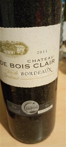 Bordeaux Château Bois Clair 2011