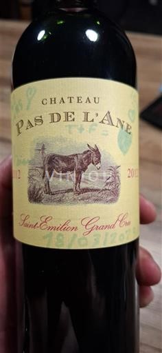 Burdeos Saint-Émilion Gran Cru Grand Cru Château Pas de l'Âne 2012
