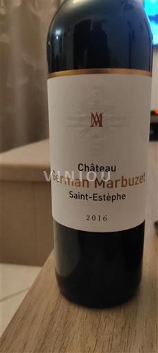 Bordeaux Saint-Estèphe Château German Marbuzet 2016
