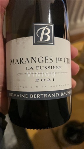 Burgundy Maranges Premier Cru Domaine Bertrand Bachelet La Fussière 2021