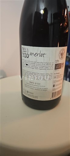 Linguadoca e Rossiglione Paese d'Oc Be Bio Merlot 2020