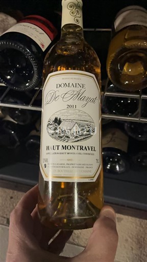 Lounais-Ranska Haut-Montravel Domaine Mayat 2011
