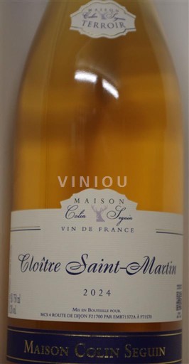 Borgogna Non specificato Maison Colin Seguin Cloître Saint-Martin 2024