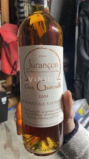 Sudoeste Jurançon Clos Guirouilh 2008