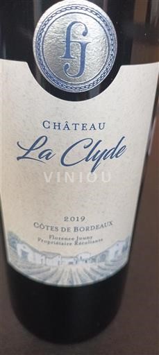 Bordeaux Côtes-de-Bordeaux Château La Clyde 2019
