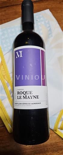 Bordeaux Castillon-côtes-de-bordeaux Château Roque Le Mayne Ei vuosikertaa