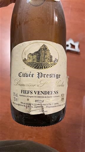 Valle della Loira Fiefs Vendéens Domaine Saint Nicolas Prestige Senza annata