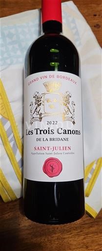 Burdeos Saint-Julien Les Trois Canons de la Bridane 2022