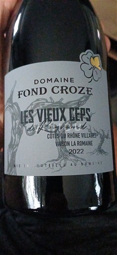 Rona dolina Ni doloceno Domaine Fond Croze Les Vieux Céps de Raymond 2022