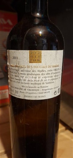 Provence Không được chỉ định Domaine Valdition Val d'Or 2003