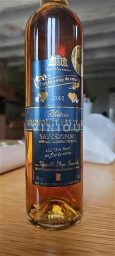 Tây Nam Saussignac Château Seignoret les Tours coup de cœur 2002