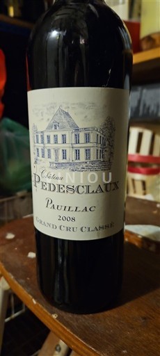 Bordeaux Pauillac Grand Cru Château Pedesclaux 2008