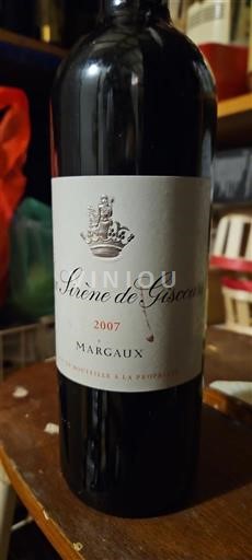 Burdeos Margaux Giscours Sirène de Giscours 2007