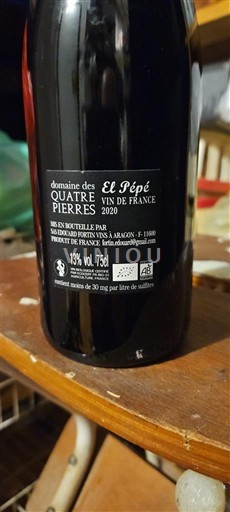 Languedoc Not Specified Domaine S Quatre Pierres El Pépé 2020
