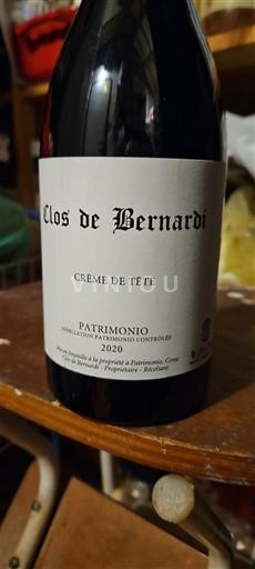 Córcega Patrimonio Clos de Bernardi Crème de Tête 2020