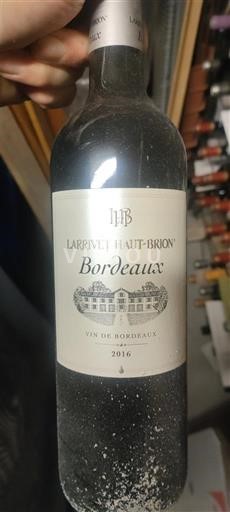 Bordeaux Larrivet Haut-Brion 2016