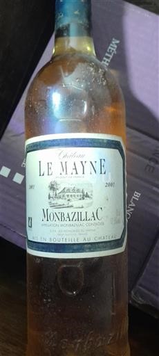 Lounais-Ranska Monbazillac Château Le Mayne 2001
