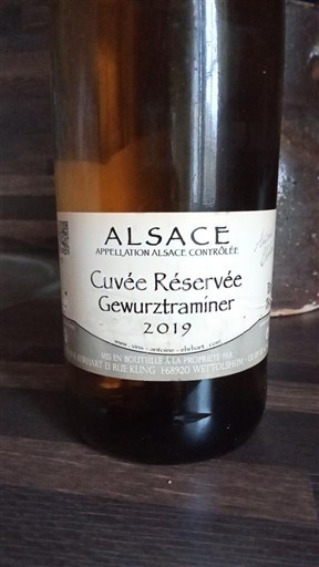 Alsacia Antoine Ehrhart Réservée Gewurztraminer 2019