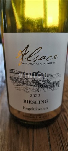 Elsass Riesling Domaine Wiehlé Engeltriwelen 2022