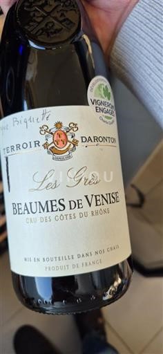 Vale do Ródano Beaumes de Venise Terroir Daronton Les Grès Não Sazonado