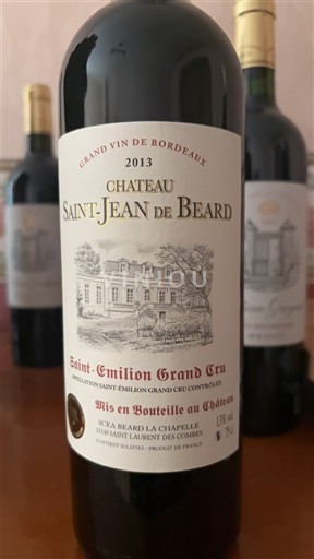 Bordeaux Saint-Émilion Grand Cru Grand Cru Château Saint-Jean de Beard 2013