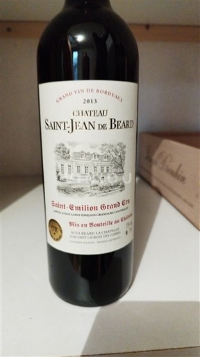 Bordeaux Saint-Émilion Grand Cru Grand Cru Château Saint-Jean de Beard 2013