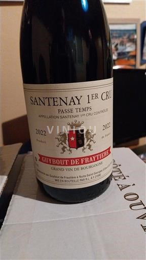 Burgundija Santenay Premier Cru Guybout de Fraytière Passe Temps 2022