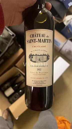 Provence Côtes-de-Provence Cru Classé Château Saint-Martin Grande Réserve 2022