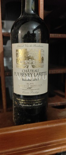 Bordeaux Blaye-côtes-de-bordeaux Château Puy Beney Lafitte Prestige 2019