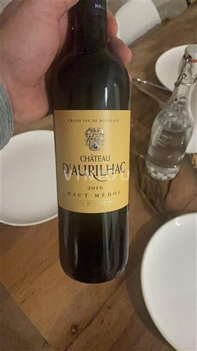 Bordeaux Haut-Médoc Château Aurilhac 2018