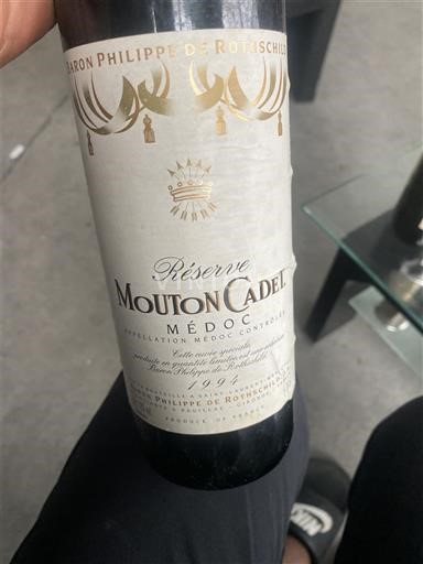 Bordeaux Médoc Baron Philippe de Rothschild Réserve Mouton Cadet 1994