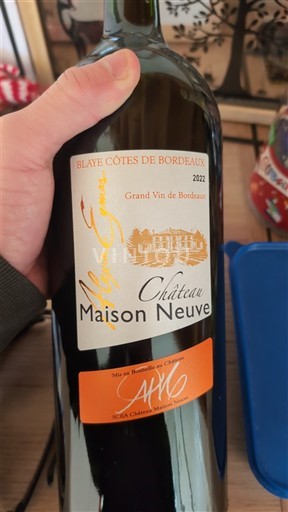 Bordeaux Blaye-côtes-de-bordeaux Château Maison Neuve 2022