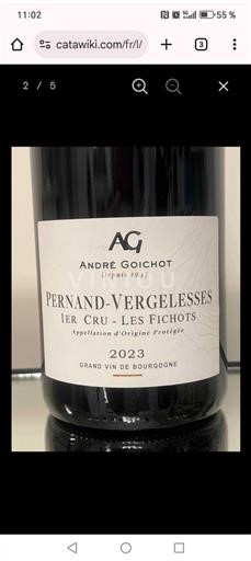 Bourgogne Pernand-Vergelesses Premier Cru André Goichot Les Fichots 2023