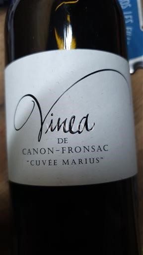 Bordeaux Canon-Fronsac Vinea de Canon-Fronsac Marius Ei vuosikertaa
