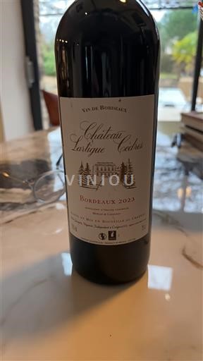 Bordeaux Château Lartigue Cedres 2023