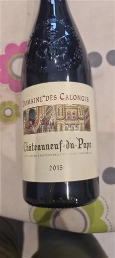 Rhônen laakso Châteauneuf-du-Pape Domaine S Calonges 2015