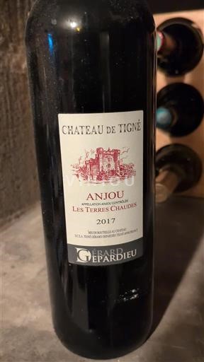 Loiredalen Anjou Château Tigné Les Terres Chaudes 2017