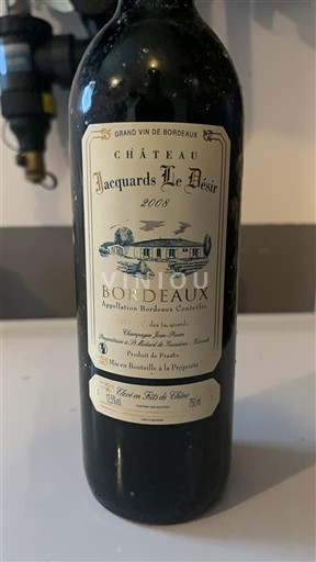 Bordeaux Château Jacquards Le Désir 2008