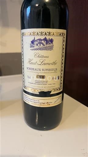 Burdeos Bordeaux superior Château Haut-Lamothe 2011