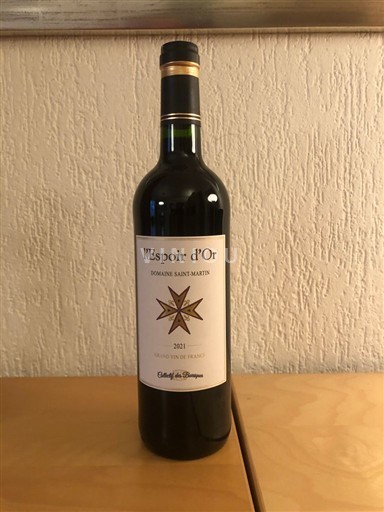 Vale do Loire Chinon Domaine L'Espoir d'Or Domaine Saint Martin Collectif Barriques 2021