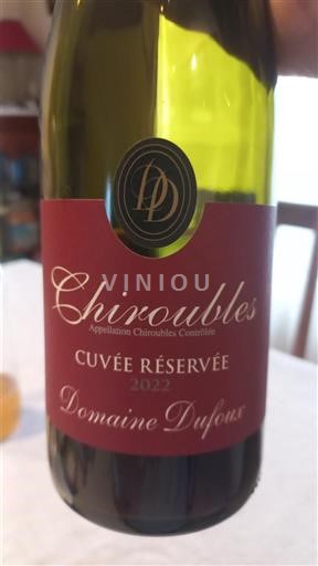 Beaujolais Chiroubles Domaine Fou Réservée 2022