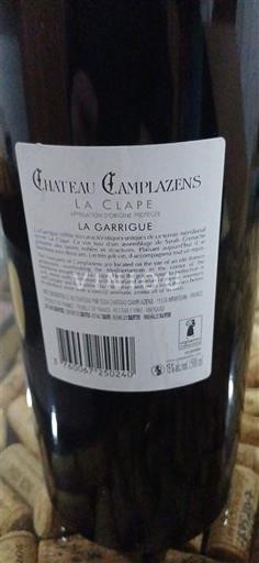 Linguadoca La Clape Château Camplazens La Garrigue 2022